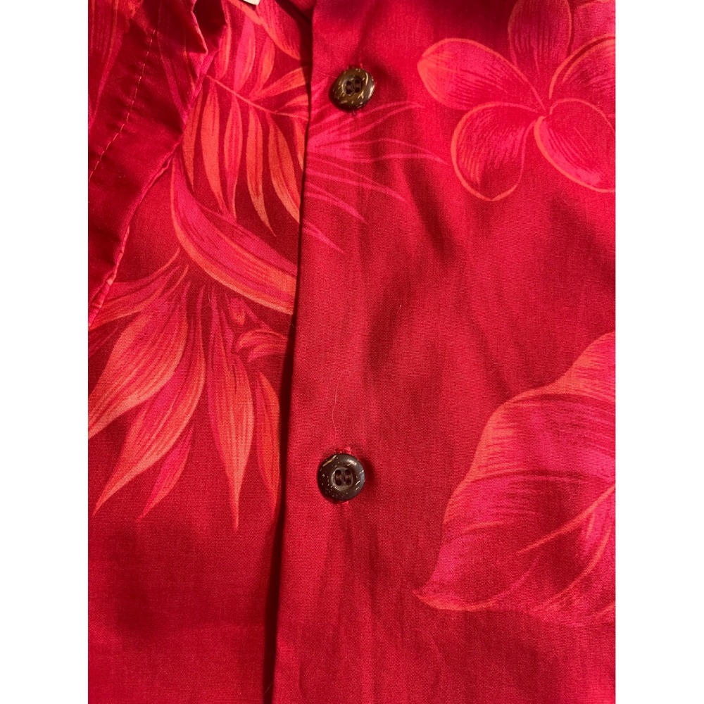 Aloha Republic Hawaiian Shirt Mens XL Red Floral collab APA Family Awareness NWT - Picture 5 of 9